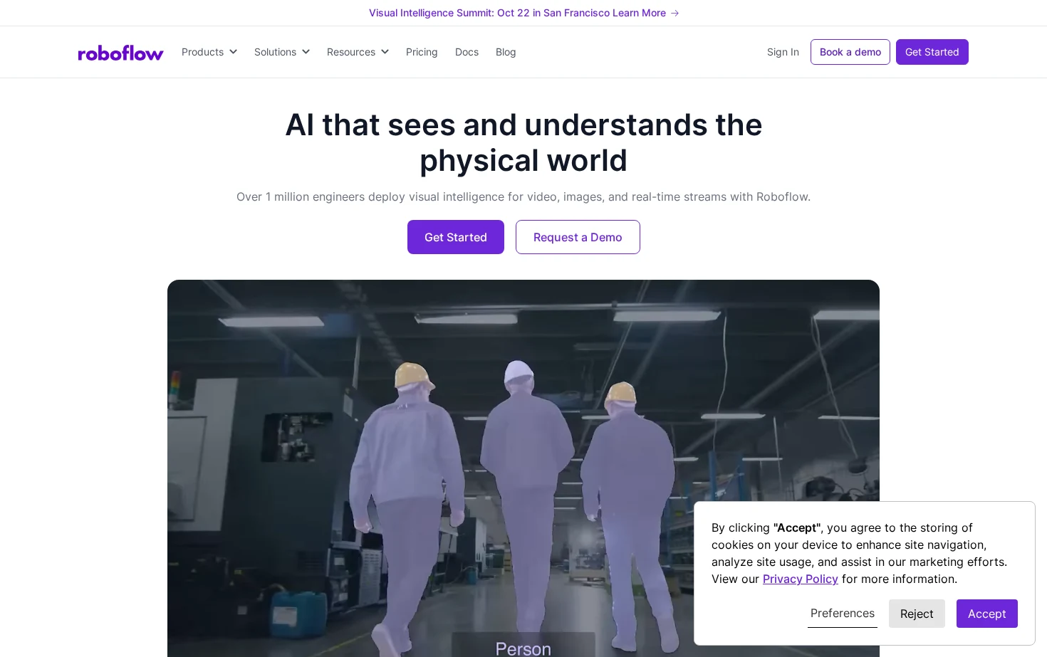 Roboflow 页面快照